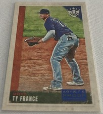 2022 Diamond Kings Baseball Ty France Seattle Mariners Artist Proof Blue #121
