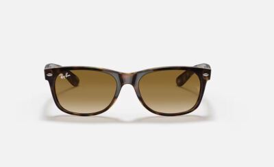 レイバン RB2132 New Wayfarer 710/51(中古美品) Ray-Ban New Wayfarer Classic Light Brown Gradient 55 mm Sunglasses
