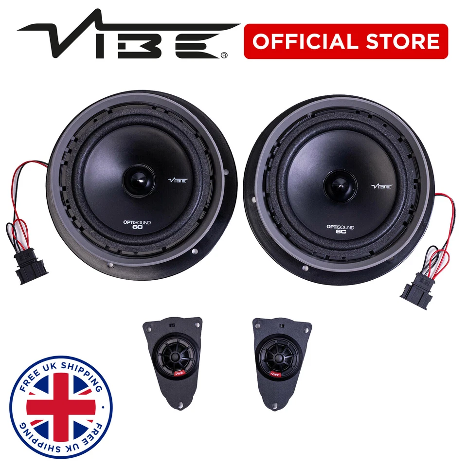 VIBE 6.5" Car Audio VW T5 And T5.1 Plug & Play 270W Peak Speaker Upgrade Kit - Image 3 of 4