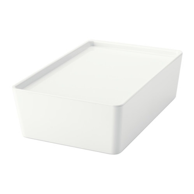 kuggis box with lid white