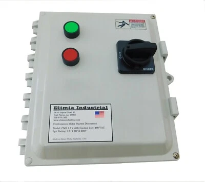 Elimia Combination Motor Starter CMS 18-25-480N4X-DOL 15HP 480V Nema 4X UL508A