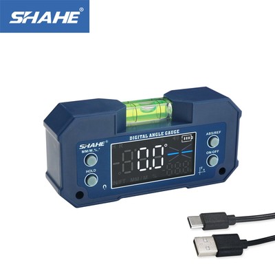 SHAHE Magnetic Level Gauge Dual Axis Digital Angle Finder With Level bubble