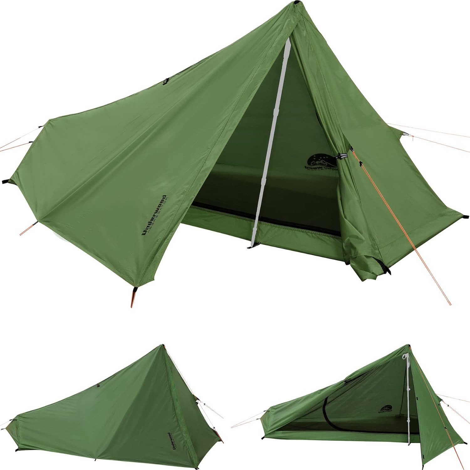 1 Person Trekking Pole Tent for Backpacking - Ultralight Backpacking Tent, Water