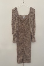NWT Princess Polly Womens Kinsley Leopard Print Mini Dress Size 2