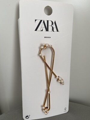 Zara Damen Brosche Gold BRANDNEU