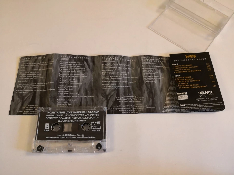 Incantation The Infernal Storm MC Cassette Suffocation Monstrosity Blood Nile - Image 3 of 4