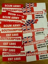 24 x Southampton FC Stickers - Flag Scarf  Badge - Scum army