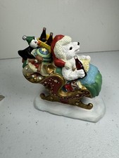 VTG 1996 Coca Cola Polar Bear Cubs Collection Christmas Figurine H72961