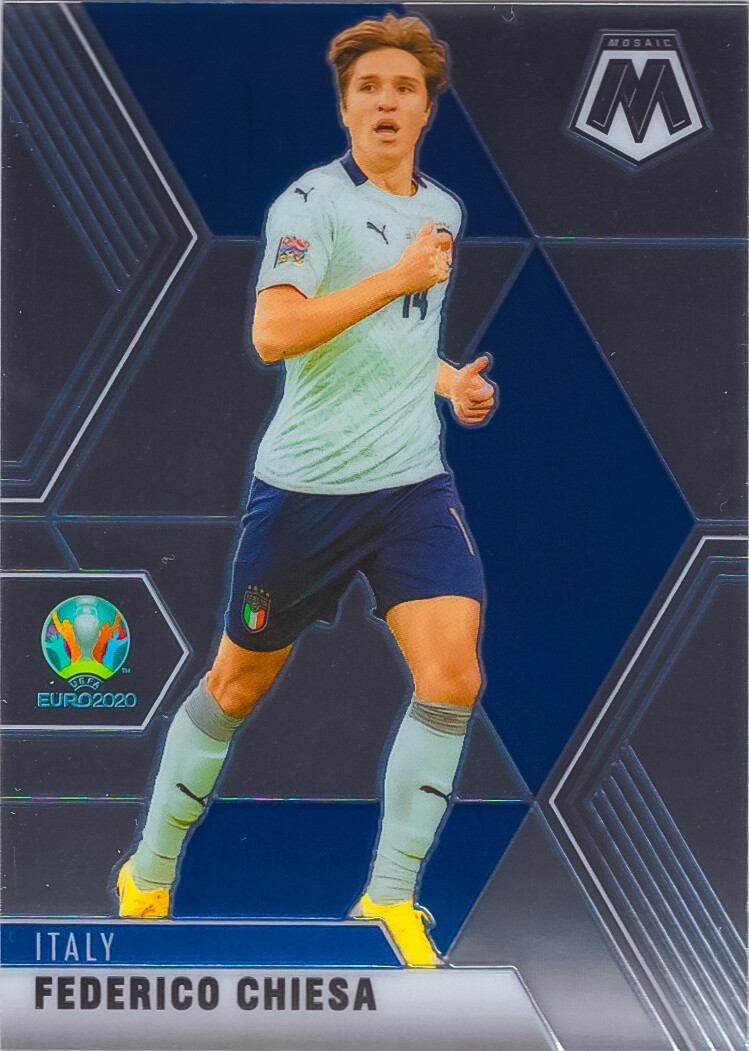 Federico Chiesa 2021 Panini Mosaic UEFA Euro 2020 Soccer Card #140
