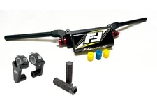Fasst Flexx 15 Quad Low Handlebars Bar Yellow Rox 2" Riser Grips Outlander 650