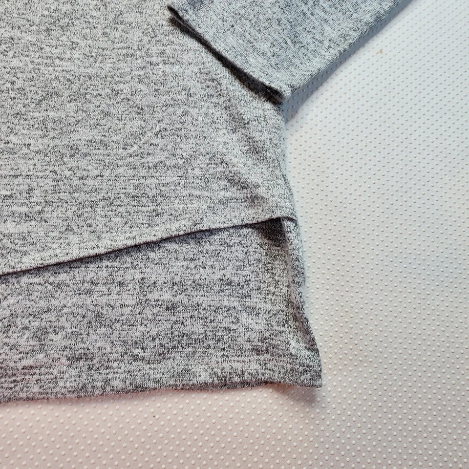 Suéter GAP Mujer Grande Gris Cuello en V Pullover Envolvente Delantero Tejido Suave Foto 2 de 4