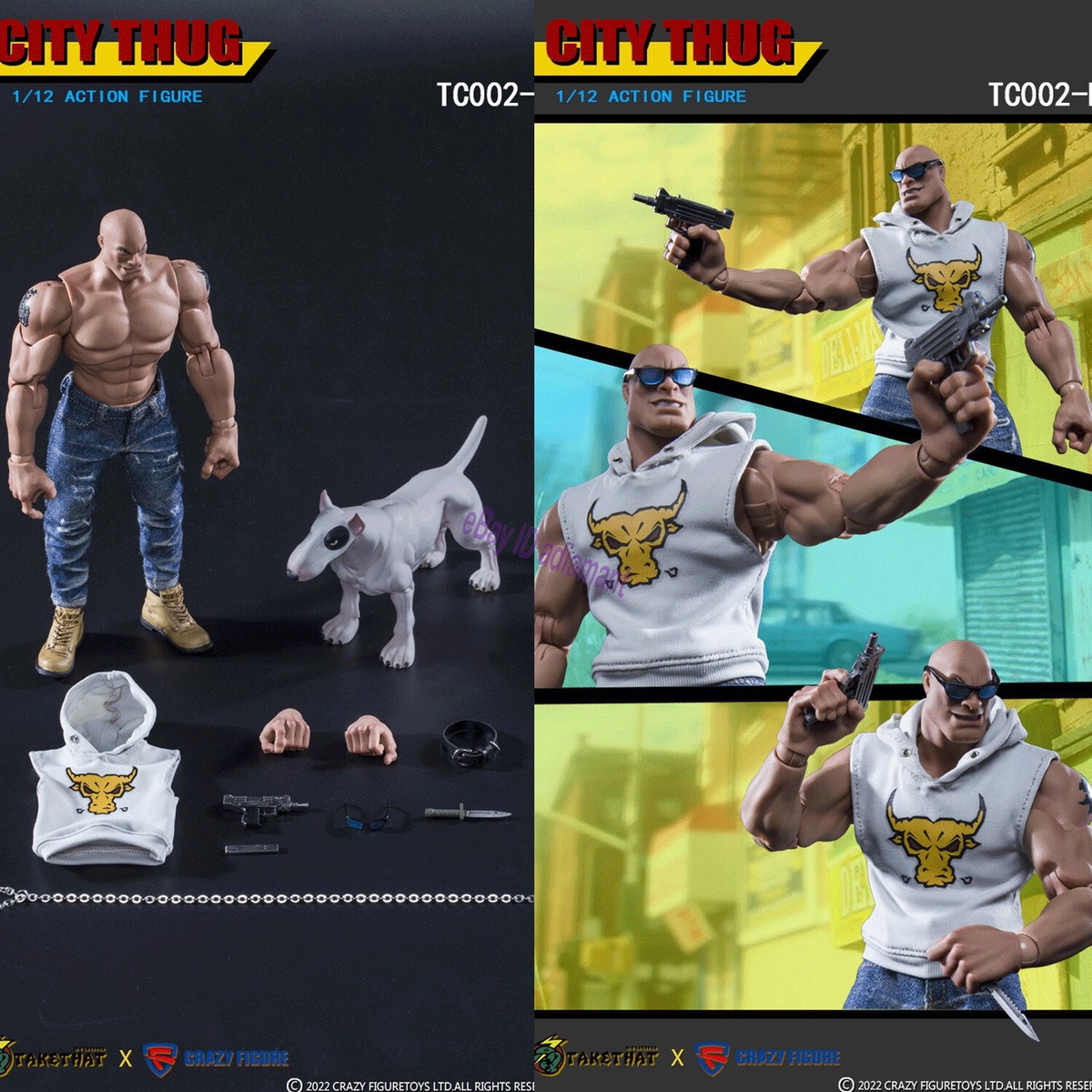 TAKETHAT X CRAZY FIGURE CITY THUG YELLOW 1/12 Action Figure Model