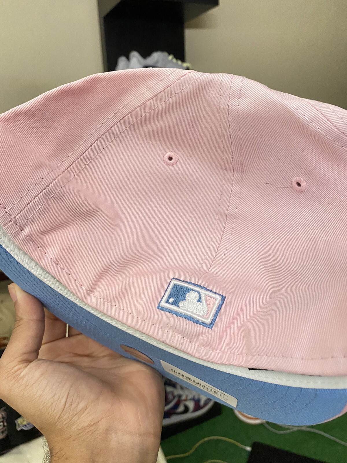 VERY RARE New Era Chicago White Sox COTTON CANDY FITTED HAT SKY UV Sz 7