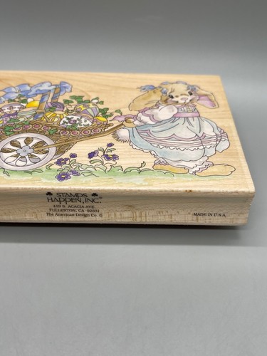CART OF EASTER EGGS RUBBER STAMP by STAMPS HAPPEN - Picture 3 of 7
