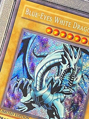 2005 PROMO PSA 9 MINT FL1-EN001 BLUE-EYES WHITE DRAGON