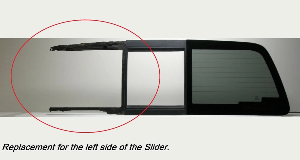 Fits 11-16 Ford F250 Left Panel Side Glass for the Power Heated Slider + 1 Glue Foto 4 de 4