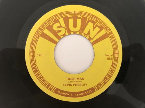 ELVIS PRESLEY 45 Tiger Man/Harbor Lights SUN 520 Rare 1st Pressing Rockabilly