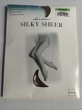 Vtg JCPenney Sheer Caress Silky Sheer Control Top Pantyhose Suntan Control Top