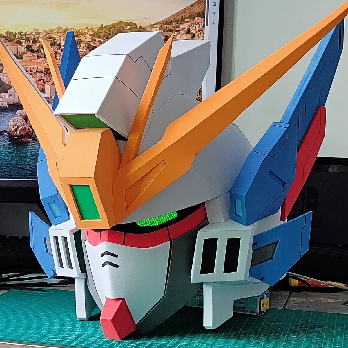 Endless Waltz Wing Gundam Zero Wearable Helmet Mask LED Light up