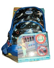 Nuby Quilted Space Backpack with Safety Harness Leash - Adjustable Straps