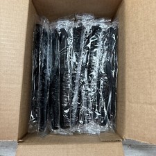 Hair Combs Disposable Combs Individually Wrapped 50 Pack Black Hygiene Kit