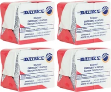 DATREX 2400 Calories Emergency Food Ration MRE Bars - 12 Bars Per Pack 4-PACK