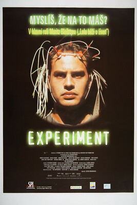 DAS EXPERIMENT 23x33 Original RARE Czech movie poster 2001 MORITZ BLEIBTREU