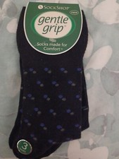 Sock Shop Gentle Grip HoneyComb Top 3 Pairs Of Socks BRAND NEW