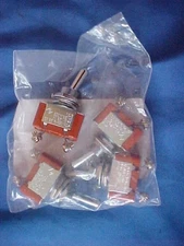 Lot of  4 MLB ON/OFF POWER SWITCHES SPST TOGGLE 15A  S301T GT