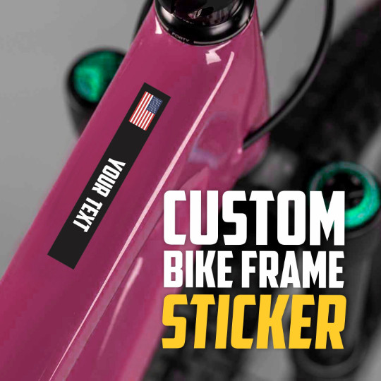 4 Decal Stickers For Bike Frame - 4x Personalized Bike Frame Decal Sticker - US