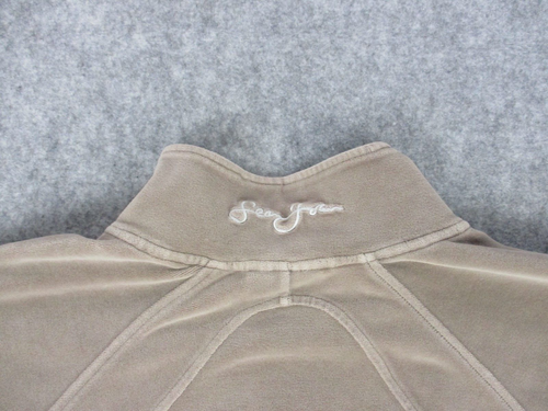 Sean John Jacke Herren 2XL XXL Braun Beige Velour Street Wear Bad Boy Trainingsmantel - Bild 7 von 14