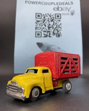 Vintage SSS Japan Tin Litho Livestock Farm Truck Antique Friction Toy Old Vtg 
