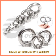 Lifting Eye Nut Female Bolts A2 304 Stainless Steel M5 M6 M8 M10 M12 M16 M20 M24