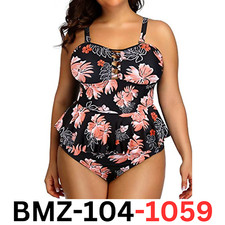 Yonique Women's Plus Size Swimsuit Tummy Control Two Piece Bathing Suit, 16 Plus
