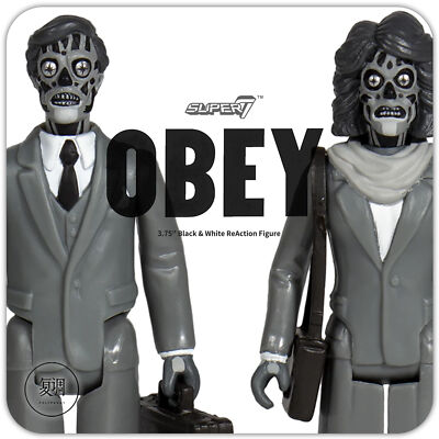 John Carpenter They Live Reaction Black & White Ver. Alien Female & Male Super7