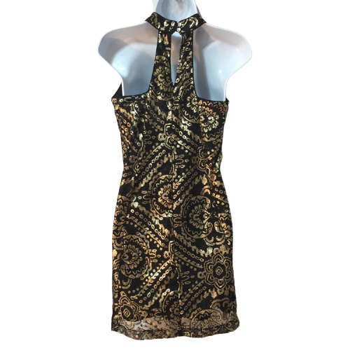francesca's gold sequin dress Long White Halter Wedding Gown with Sheer Corset Waist Off White / 8 main image 0