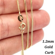 9 ct Gold Chain Necklace 375 Hallmarked Jewelley Curb Rolo Snake Box Singapore