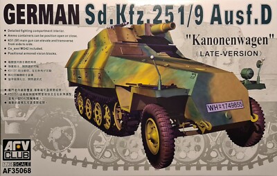 AF35068 AFV Club German Sd.Kfz. 251/9 Ausf. D (Kannonenwagen) Bausatz 1:35