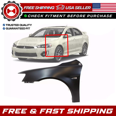 New Front Driver Side Fender For 2008-2017 Mitsubishi Lancer MI1240170