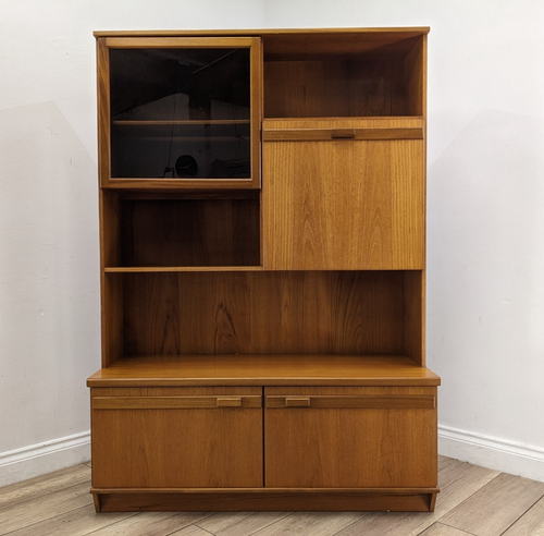 DISPLAY CABINET Vintage Portwood Teak Bookcase Cocktail Cupboard FREE DELIVERY - Picture 17 of 20