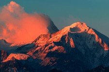 Landscape nature mountains Custom Gaming Mat Desk