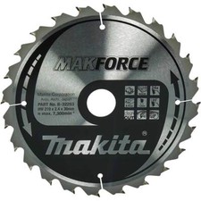 Makita MAKFORCE Circular Saw Blade for Wood Cutting 210mm 24T 30mm