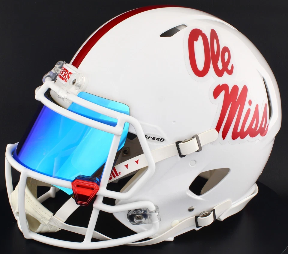 MISSISSIPPI OLE MISS REBELS NCAA Riddell Speed Full Size REPLICA Football Helmet - Image 3 of 4
