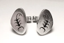 MID CENTURY Mexican MODERNIST Sterling 925 LOS CASTILLO Scorpion CUFFLINKS