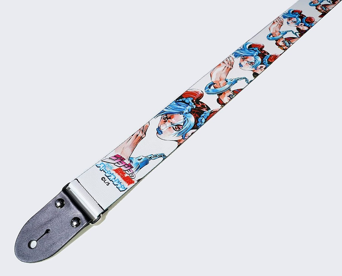 320 Design JoJo's Bizarre Adventure Guitar Strap White JOJO-ST4