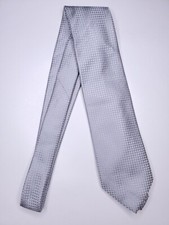 Geoffrey Beene Mens Formal Necktie 57"Lx3.5"W Silver Neck Tie