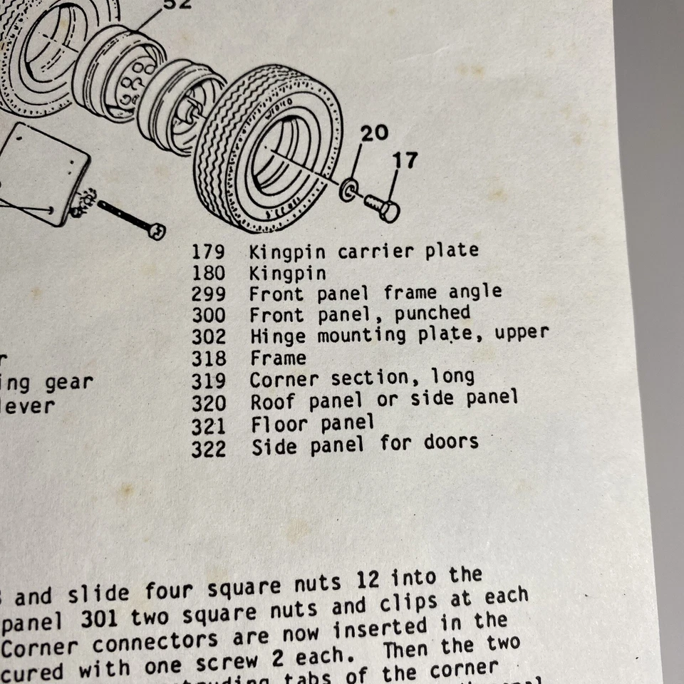 Wedico Part #322 Side Panel for Doors (Corrugated/Ribbed) 1:16 Scale - Image 4 of 4