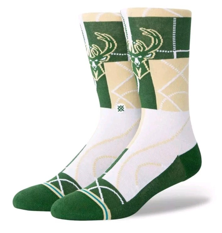 Stance Mens Socks Zone Mil Size L 9 - 13 NBA