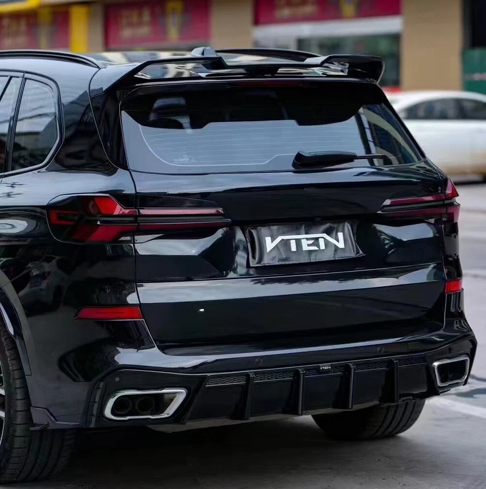 1 par de puntas de escape negras cuádruples para BMW G05 X5 G06 X6 G07 X7 2019+ Foto 3 de 4