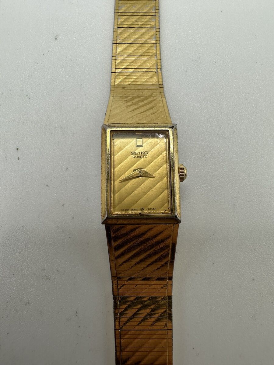 Seiko Watch Women Broken Project Gold Tone Dial 13mm Seiko Watch Women Broken Project Gold Tone Dial 13mm